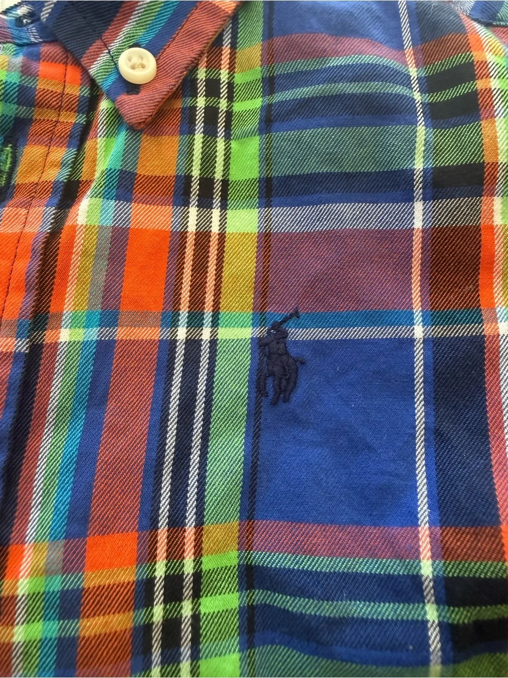 Ralph Lauren Multi-Color Plaid Button-Down Shirt